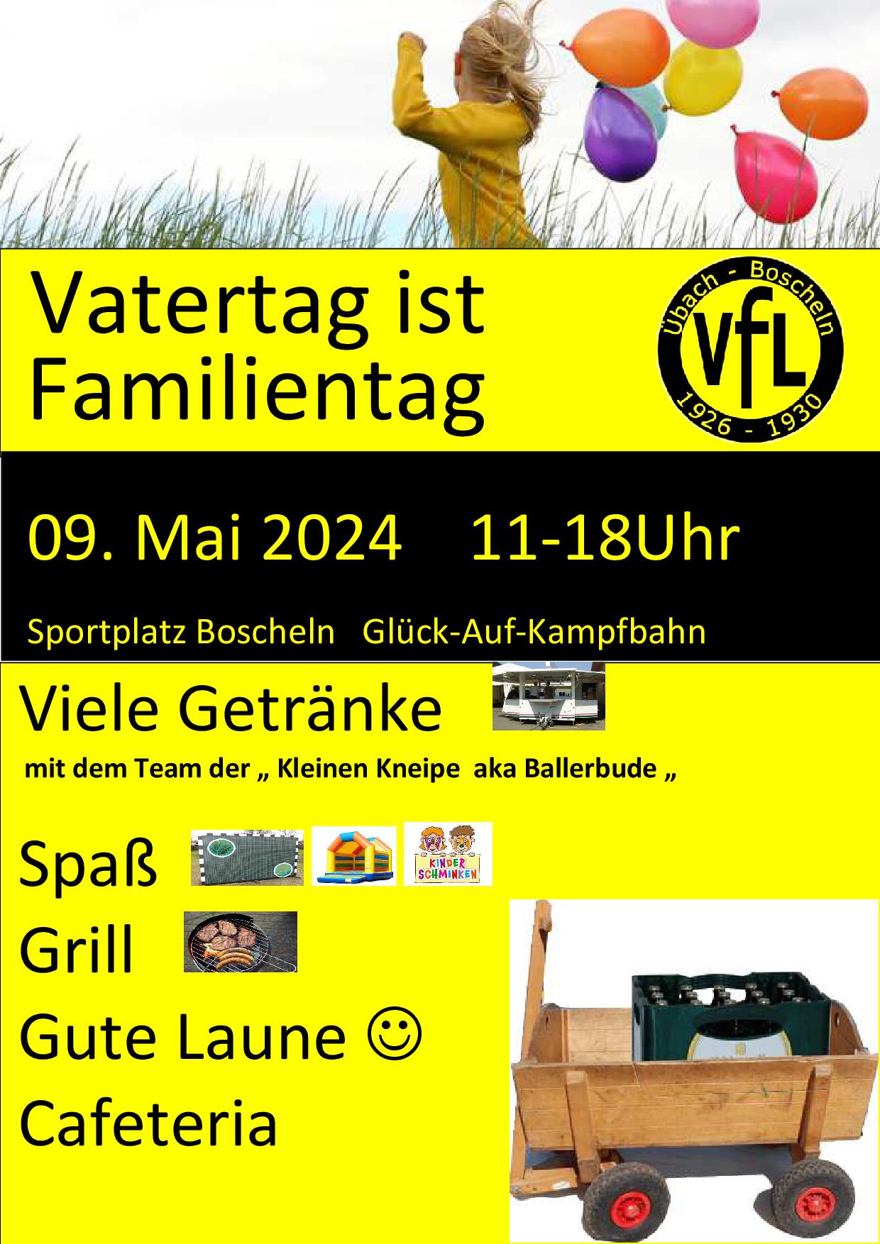 Familientag beim VfL Übach-Boscheln am 09.05.2024.